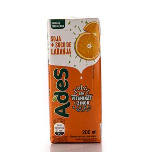 Bebida de Soja Ades Laranja 200ml