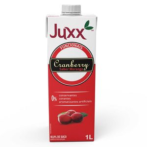 Suco Juxx Zero Cranberry com Morango 1lt