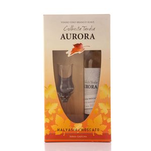 Vinho Aurora Branco Colheita Tardia com Taça 500ml