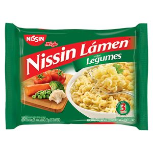 Macarrão Instantâneo Nissin Lamen Legumes 85g