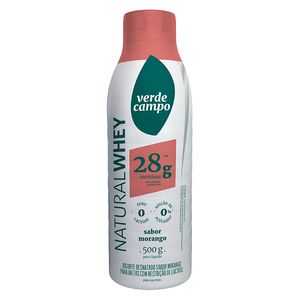 Iogurte Verde Campo Natural Whey 28 Morango 500g