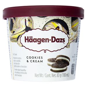 Sorvete Haagen Dazs Cookies & Cream 100ml