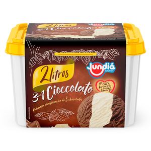 Sorvete Jundiá 3 Chocolates 2lt