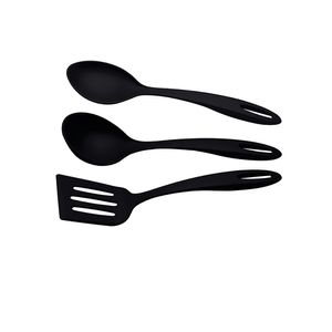 Conjunto Utensílios Tramontina Abilit Nylon 3 Peças Preto
