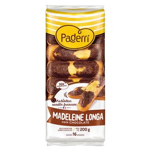 Bolo Paderri Madeleine Longa Chocolate 200g