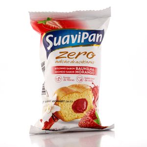 Bolinho Suavipan Zero Adição de Açúcar Morango com Baunilha 40g