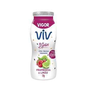 Iogurte Líquido Vigor 3grãos Framboesa com Limão 170g