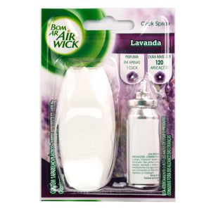 Odorizador Bom Ar Click Spray Lavanda Aparelho+Refil 12ml