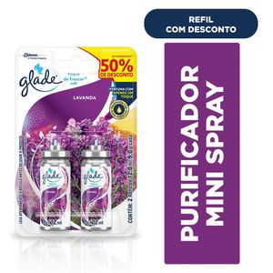 Odorizador Glade Toque Frescor Lavanda com 50% de Desconto no Segundo Refil 2Unidades