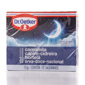 Chá Dr.Oetker Misto Camomila, Capim-Cidreira e Hortelã 15g