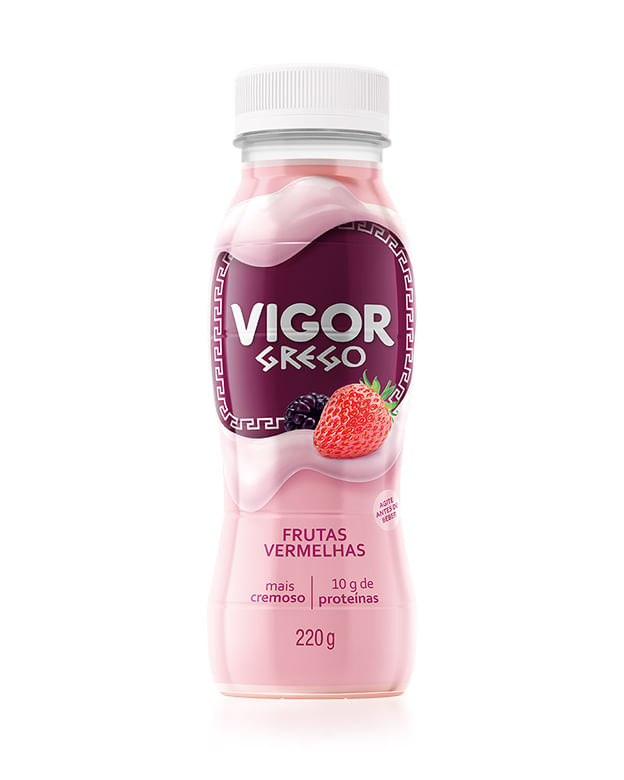 Iogurte Vigor Grego Frutas Vermelhas 220g - Covabra