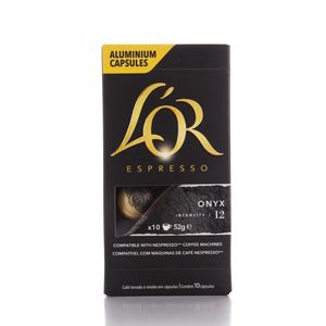 Café Lor Espresso Onyx com 10 Cápsulas 52g