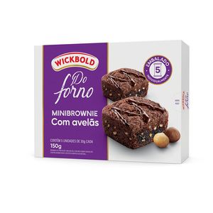 Minibrownie WickBold do Forno Chocolate com Avelã 150g
