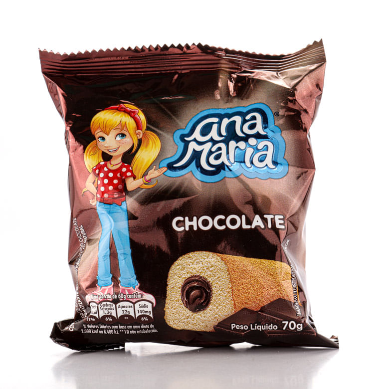 Bolo Ana Maria Chocolate 70g - Covabra