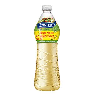 Vinagre Castelo Álcool Colorido Pague 600 Leve 750ml