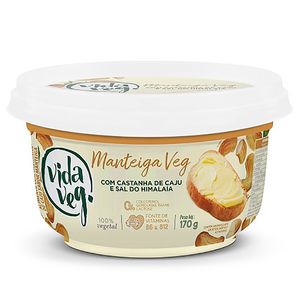 Manteiga Vida Veg Castanha de Caju e Sal do Himalaia 170g