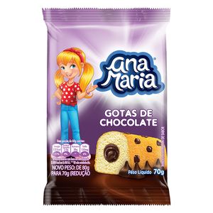 Bolo Ana Maria Gotas de Chocolate 70g