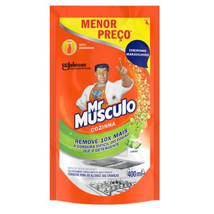 Limpador Mr.Músculo Cozinha Limão Menor Preço Refil 400ml