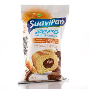 Bolinho Suavipan Zero Adição de Açúcar Cenoura com Chocolate 40g