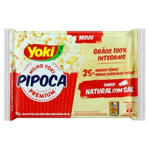 Pipoca de Microondas Yoki Light comSal 90g