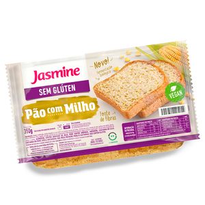 Pão Jasmine Sanduíche Sem Glúten Vegano Milho 350g