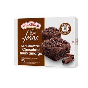 Minibrownie WickBold do Forno Meio Amargo 150g