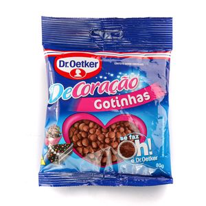 Confeitos Dr.Oetker Decorfesta Gotas de Chocolate 80g