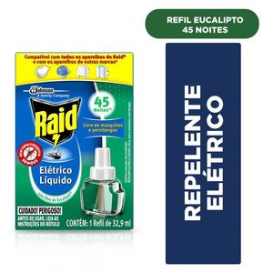 Refil Elétrico Raid 45 Noites Eucalipto 32,9ml