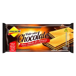 Biscoito Lowçucar Wafer Zero sem Lactose Chocolate 115g