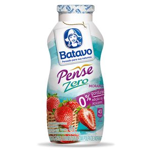Iogurte Líquido Batavo Pense Zero Morango 170g
