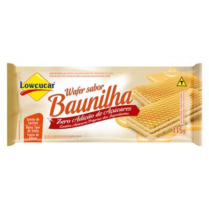 Biscoito Lowçucar Wafer Zero sem Lactose Baunilha 115g