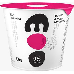 Iogurte Moo Skyr 12g Proteína Zero Lactose Frutas Vermelhas 130g