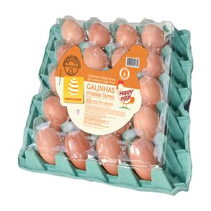 Ovos Mantiqueira Vermelho Grande Happy Eggs Pvc com 20un