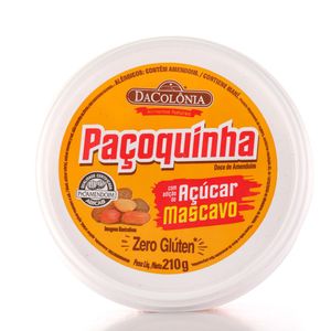 Paçoca Dacolonia Rolha com Açúcar Mascavo 210g
