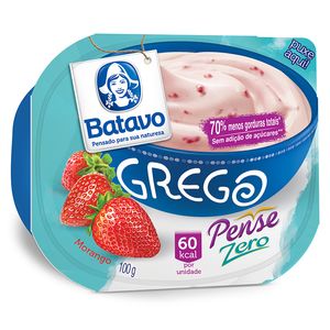 Iogurte Batavo Pense Zero Pedaço de Fruta Morango 100g
