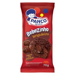 Bolo Panco Bebezinho Chocolate com Brigadeiro com 2Unidades 70g