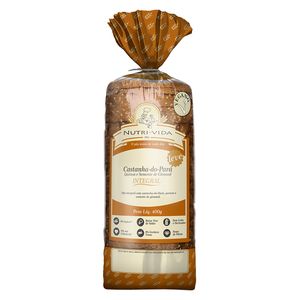 Pão de Forma Nutri Vida Integral Vegano Castanha do Pará e Quinoa 400g