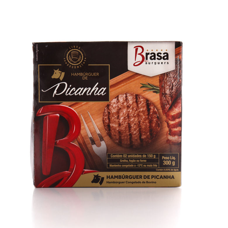 Hamburguer Brasa Burguers Gourmet Picanha 300g - Covabra