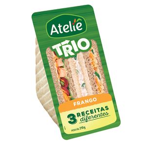 Sanduiche Ateliê do Sabor Trio Mix Frango 210g