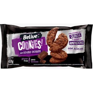 Cookie Belive Zero Açucar Lactose Double Chocolate 67g