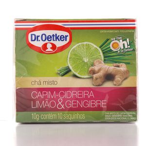 Chá Dr.Oetker Cidreira Limão e Gengibre 10g