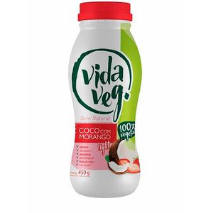 Iogurte Vida Veg Vegano Coco com Morango 500 g