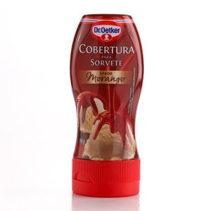 Cobertura para Sorvete Dr.Oetker Morango 190g