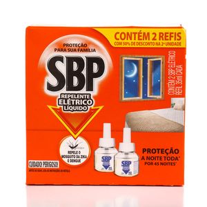 Refil Elétrico SBP 45 Noites com 50% Desconto no Segundo 35ml