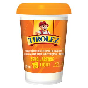 Requeijão Tirolez Light Zero Lactose 200g