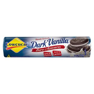 Biscoito Lowçucar Recheado Zero sem Lactose Baunilha 120g
