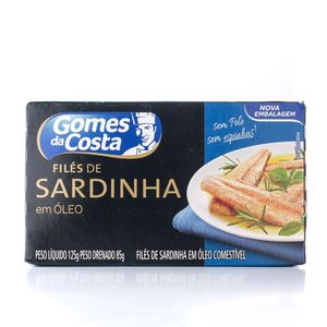 Filé Sardinha Gomes Costa em Óleo 125g
