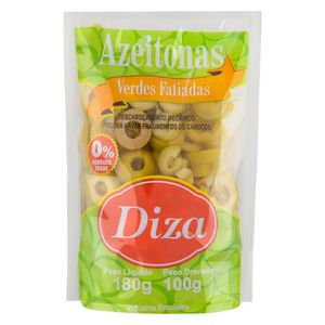 Azeitona Diza Verde Fatiada Sachê 100g