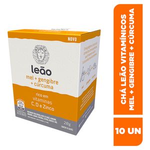 Chá Leao Vitaminico Mel + Gengibre + Cúrcuma 20g