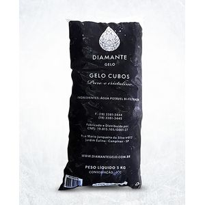Gelo Diamante Potável em Cubos 5kg